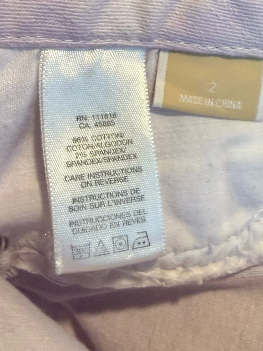 Michael Kors Lavender Handmade Tie-Dye Jeans